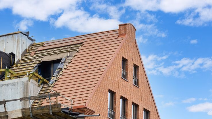 Ein Haus im Umbau.