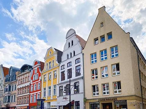 Außenansicht der Interhyp Geschäftsstelle Rostock, Kröpeliner Straße 24