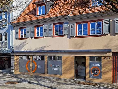 Außenansicht der Interhyp Geschäftsstelle Bensheim, Hauptstraße 88-90