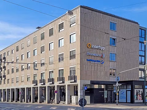 Außenansicht der Interhyp Geschäftsstelle Darmstadt, Rheinstraße 21
