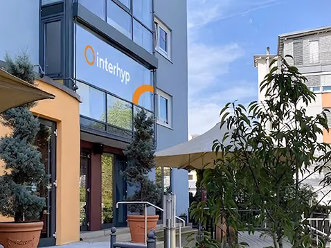 Außenansicht der Interhyp Geschäftsstelle Crailsheim, Worthingtonstr. 8