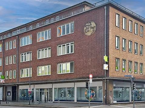 Außenansicht der Interhyp Geschäftsstelle Kiel, Andreas-Gayk-Straße 7-11