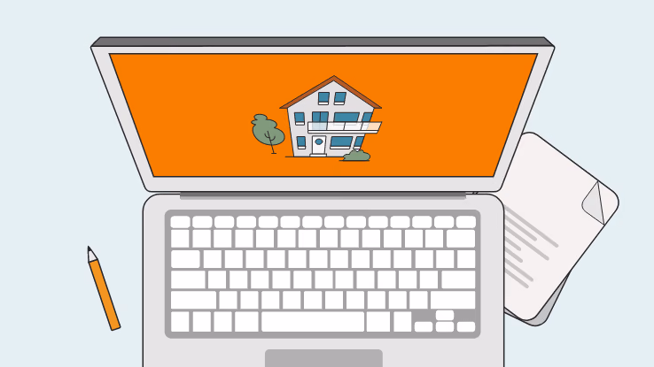Die Grafik symbolisiert Interhyp Home.